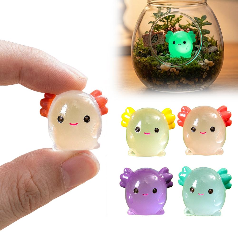 Aquarium Planting Ideas - Lichtgevende Axolotl Miniaturen Glow In The