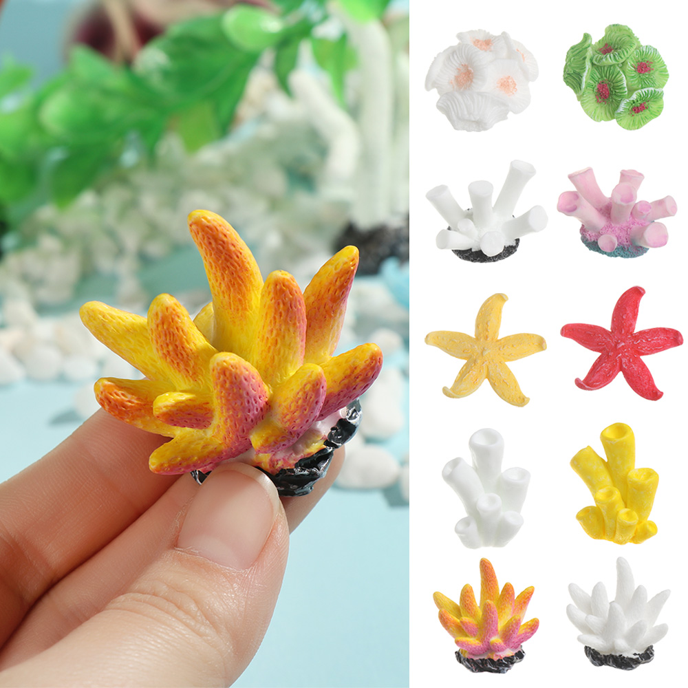 Aquarium Planting Ideas - Kunstmatige Koraal Aquarium Ornamenten Simulatie Zeester