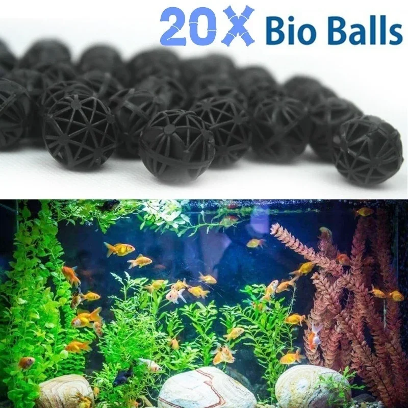 Aquarium Planted Filter - 20 Stuks 16mm Aquarium Bio Ballen