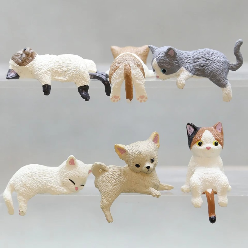 1Pc Leuke Cartoon Kat PVC Woon - Aquarium Planting Ideas recensie en prijs