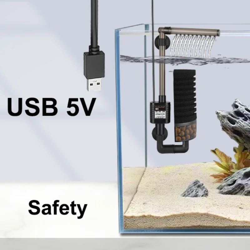 Rustig aquariumfilter USB bios - Aquarium Planted Filter recensie en prijs