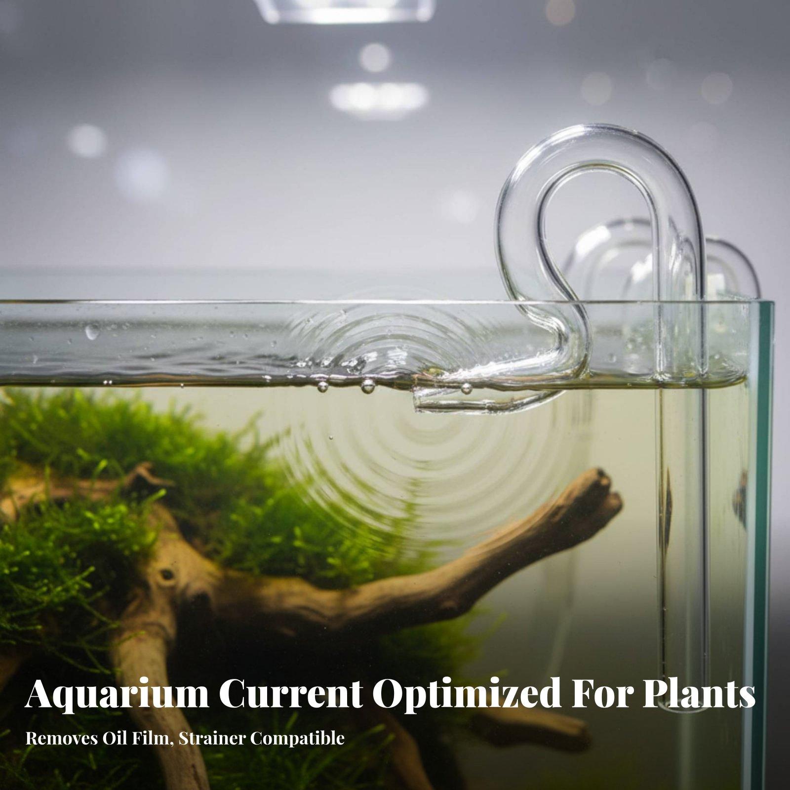 Glazen oppervlakte skimmerpijp - Aquarium Planted Filter recensie en prijs